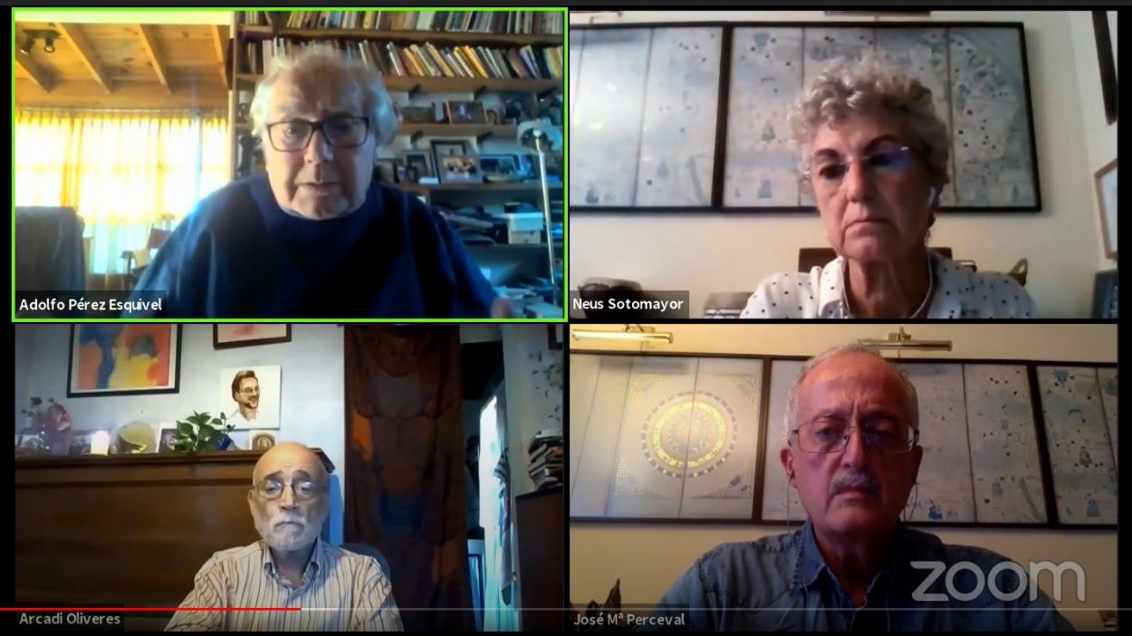 Crida a l'esperança i a la implicació per canviar el món postcovid del Nobel de la Pau Pérez Esquivel