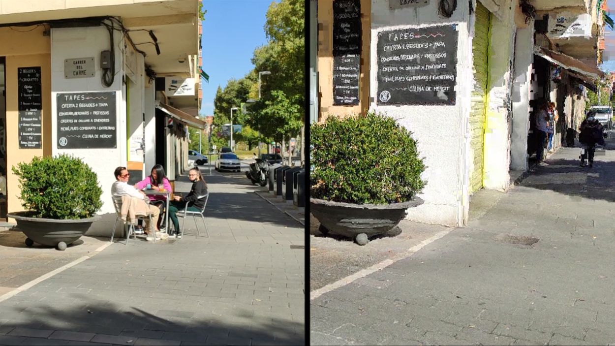 Una ciutat sense bars ni restaurants oberts