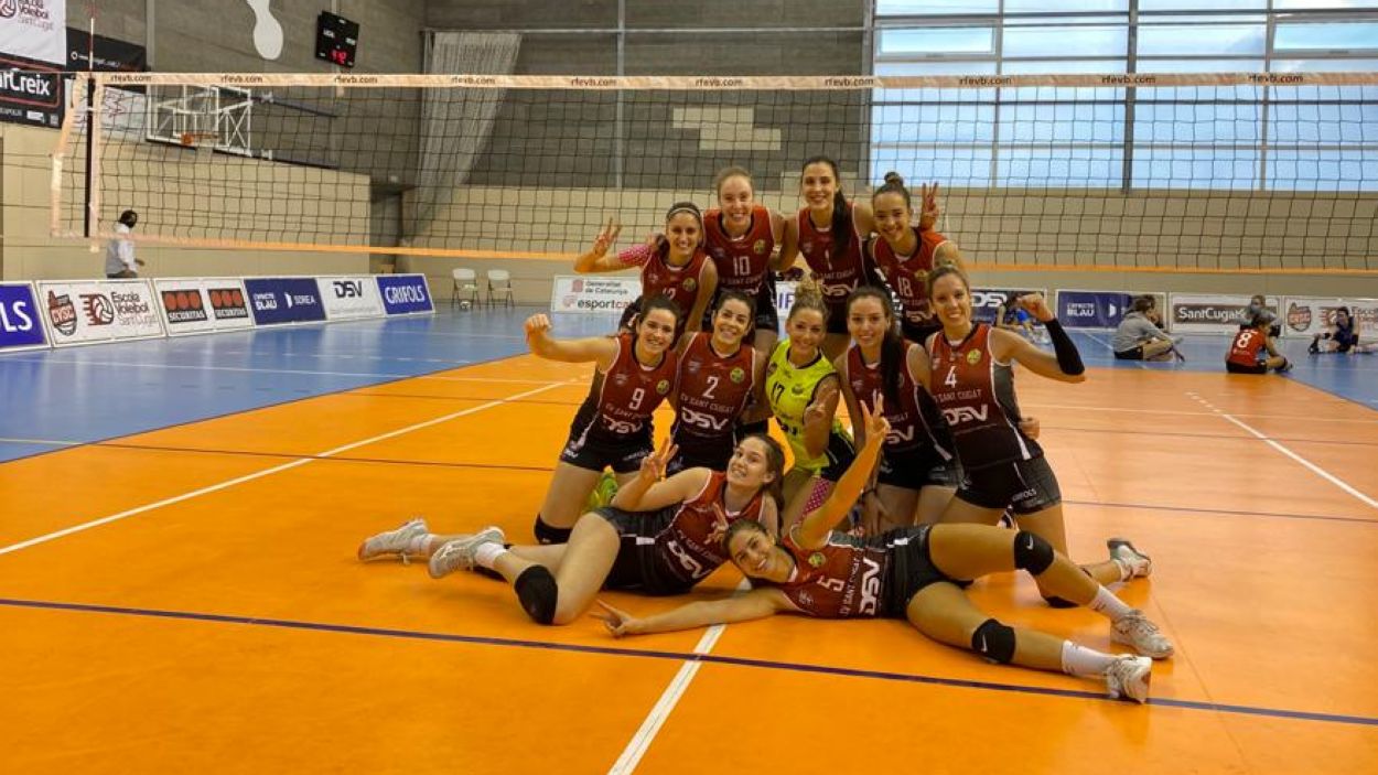 El DSV- Club Voleibol Sant Cugat supera l'Alcobendas en un matx ple d'èpica