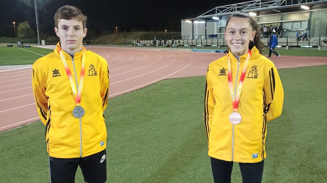 Dues medalles per atletes santcugatencs en el Campionat d'Espanya sub-16 d'atletisme