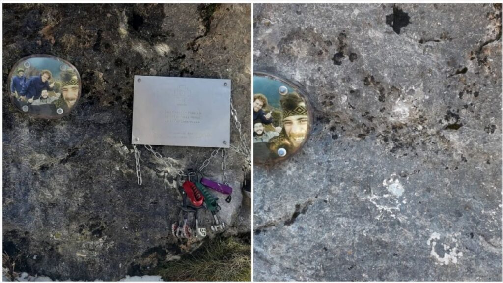 Alt: Desapareix la placa en record als alpinistes morts al Perú l'any passat