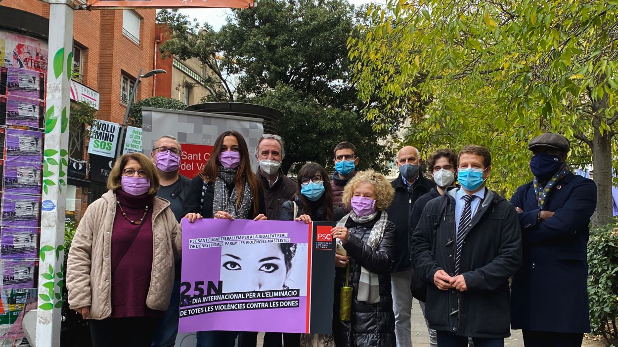 El PSC de Sant Cugat inicia una campanya de conscienciació per erradicar la violència masclista