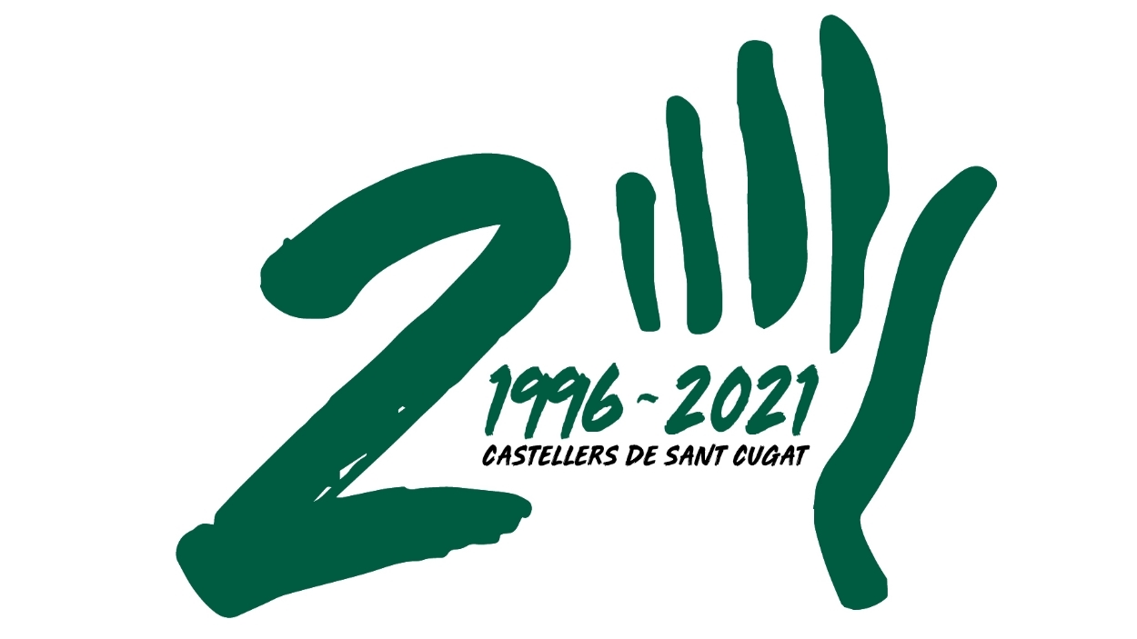 Els Castellers de Sant Cugat presenten el logotip del 25è aniversari