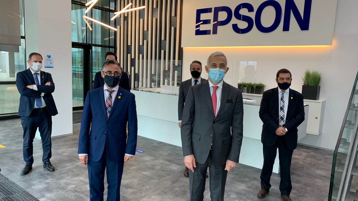 El conseller Tremosa visita les instal·lacions d'Epson a Sant Cugat