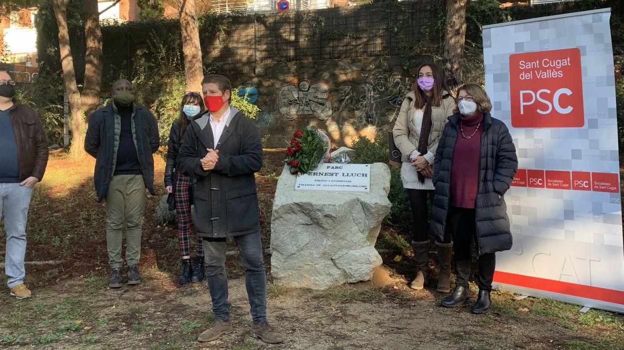 El PSC de Sant Cugat homenatja Ernest Lluch en el 20è aniversari del seu assassinat
