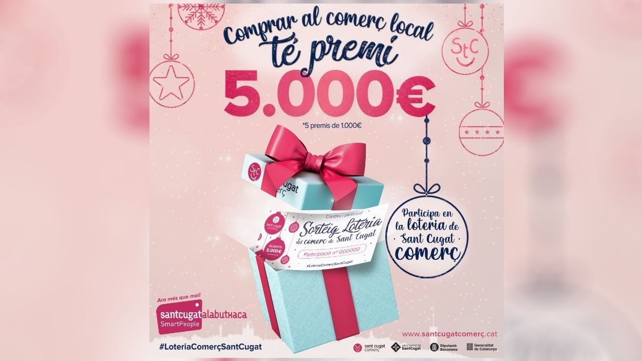 Ja es coneixen els guanyadors dels xecs de 1.000 euros de Sant Cugat Comerç