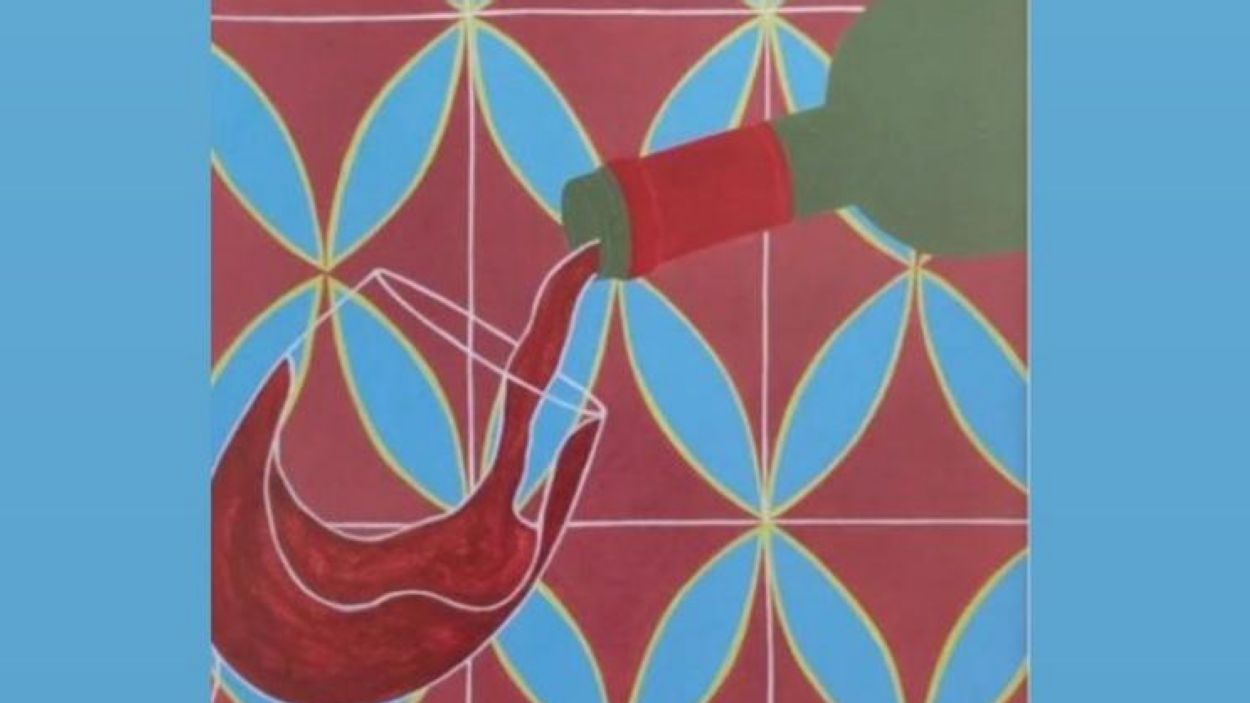 Roben una il·lustració del restaurant El vi de Déu