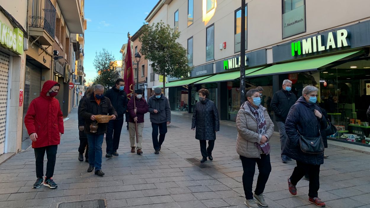 Sant Cugat viu una celebració atípica de la festa de Sant Antoni Abat