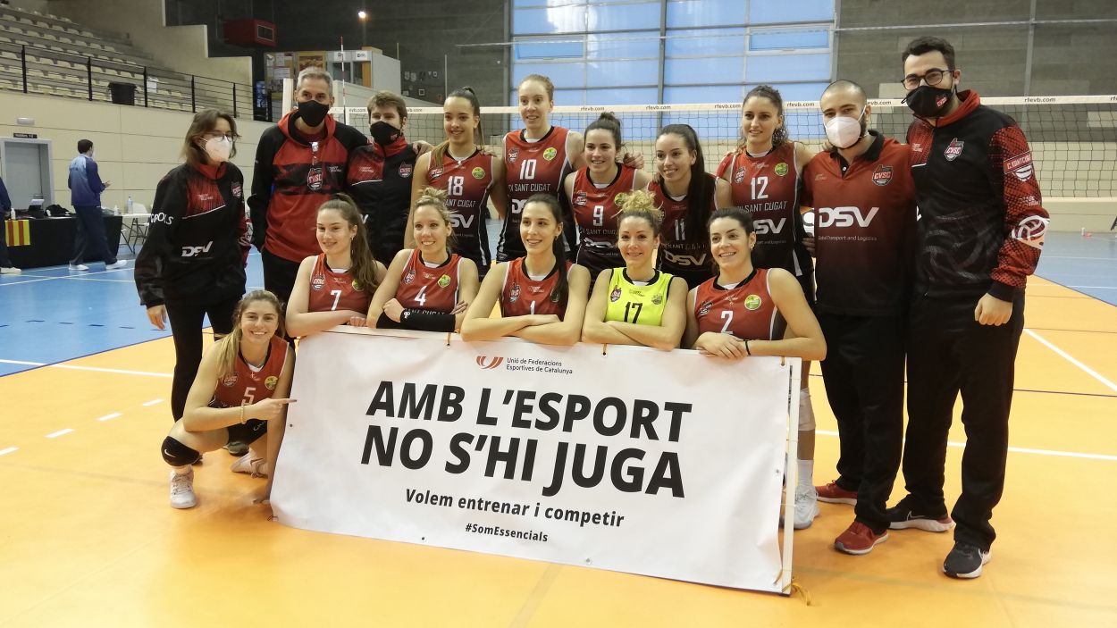 El DSV-Volei Sant Cugat exhibeix la seva millor versió