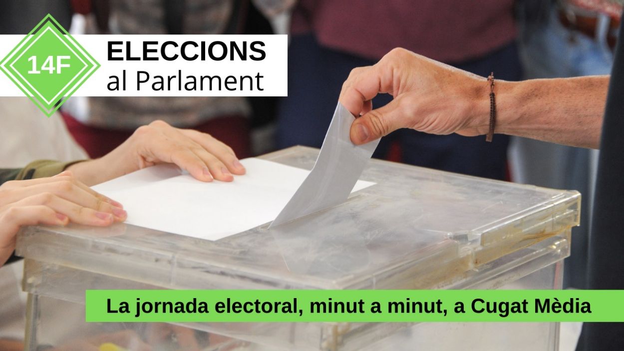 El 14-F a Cugat Mèdia: des de les vuit del matí i fins que acabi l'escrutini