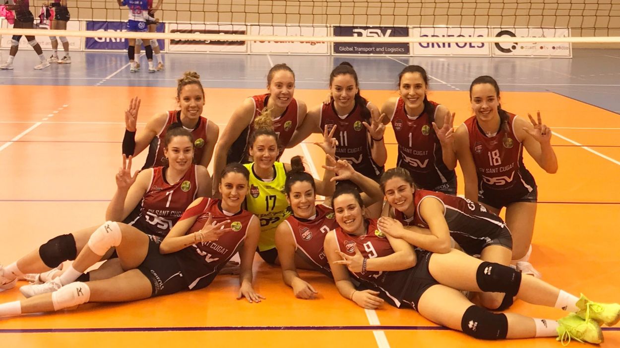 Festival de joc del DSV- Club Voleibol Sant Cugat que supera àmpliament el líder, la Laguna
