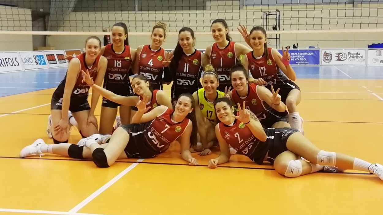 El DSV- Club Voleibol Sant Cugat supera el Sayre i té a tocar el play-off pel títol