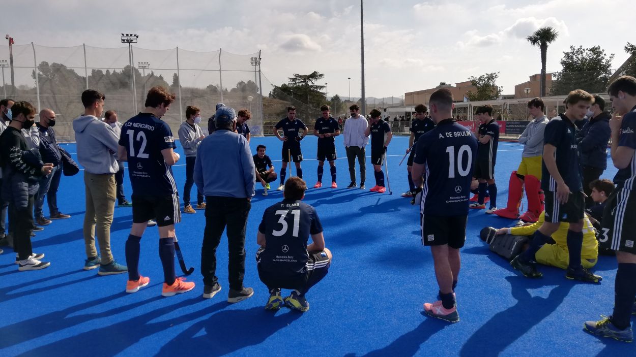 El Junior masculí ha empatat (2-2) contra el Tenis amb un doblet de Gonzalo Merino