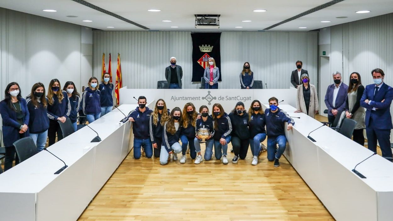 Sant Cugat celebra el triomf del Junior a la Copa de la Reina, una fita que hagut d'esperar 32 anys