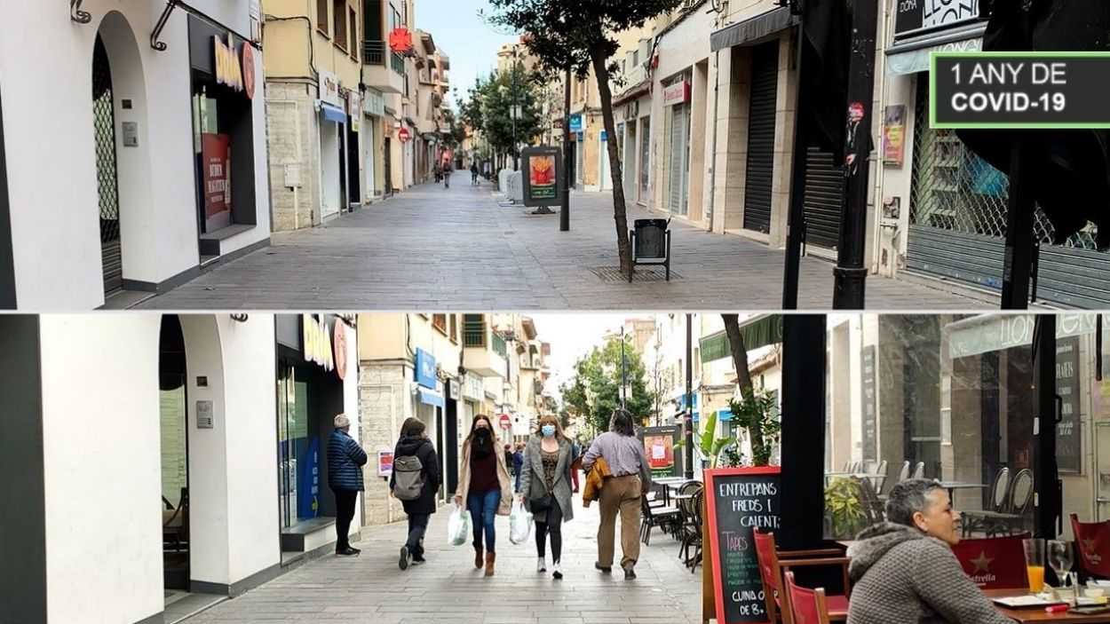 Els carrers de Sant Cugat: del buit del confinament a la 'nova normalitat'