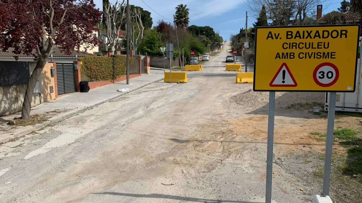 Valldoreix mou fitxa per encarregar a l'Ajuntament l'execució de la urbanització de l'avinguda de Baixador