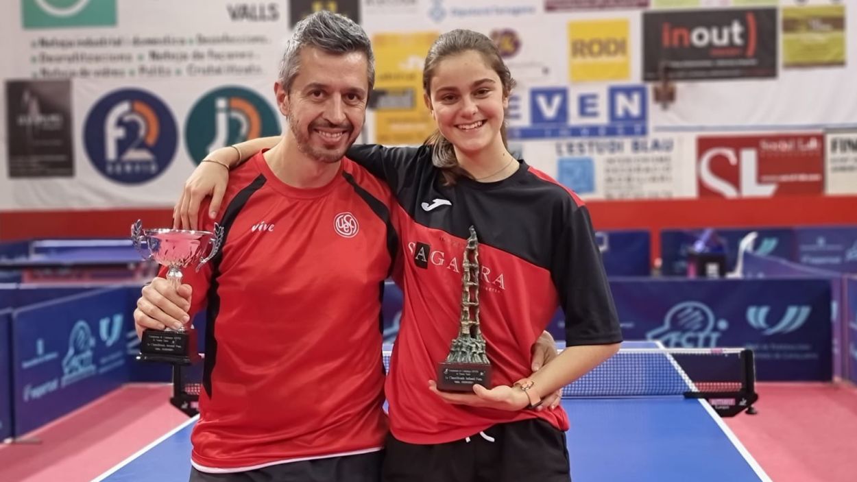 Brillant debut internacional de Mariona Munné amb la selecció espanyola de tenis taula