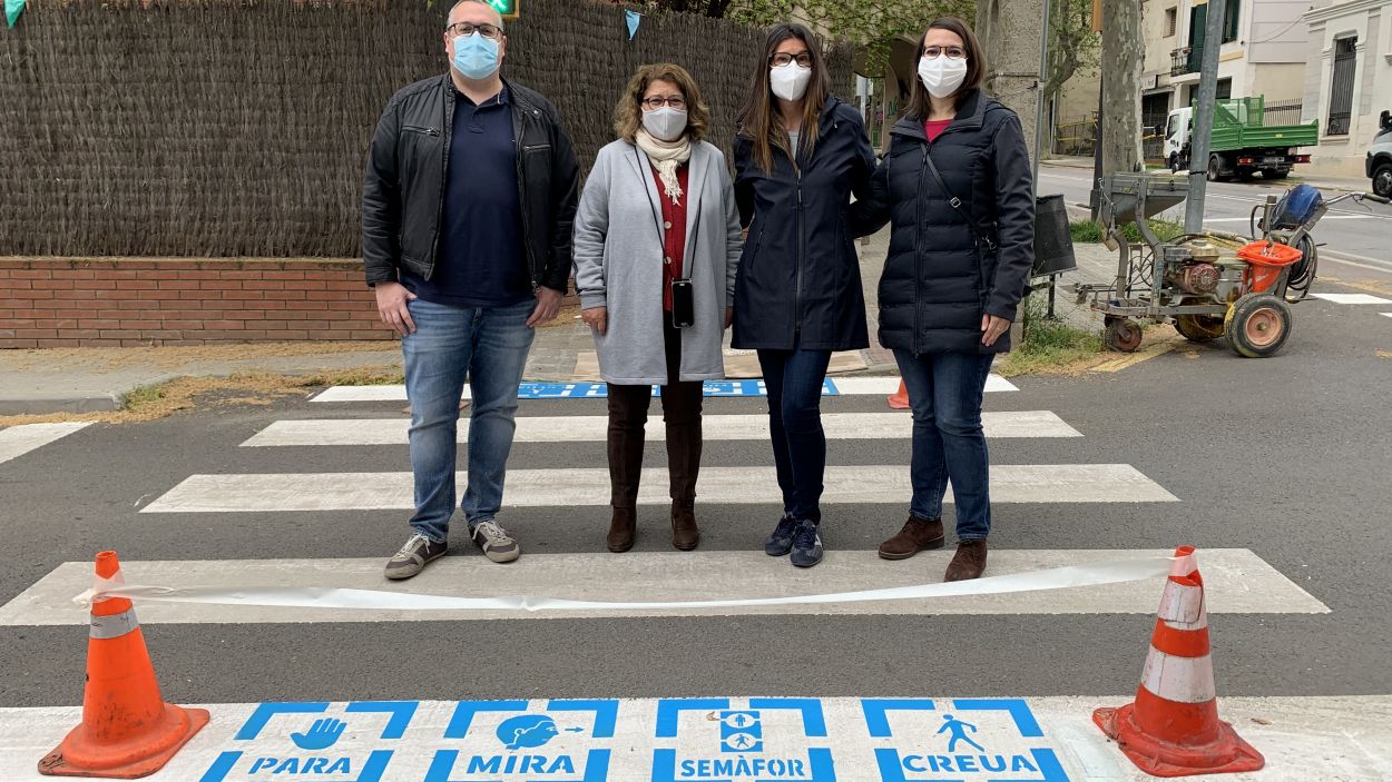 S'estrena el camí escolar de l'escola Pi d'en Xandri