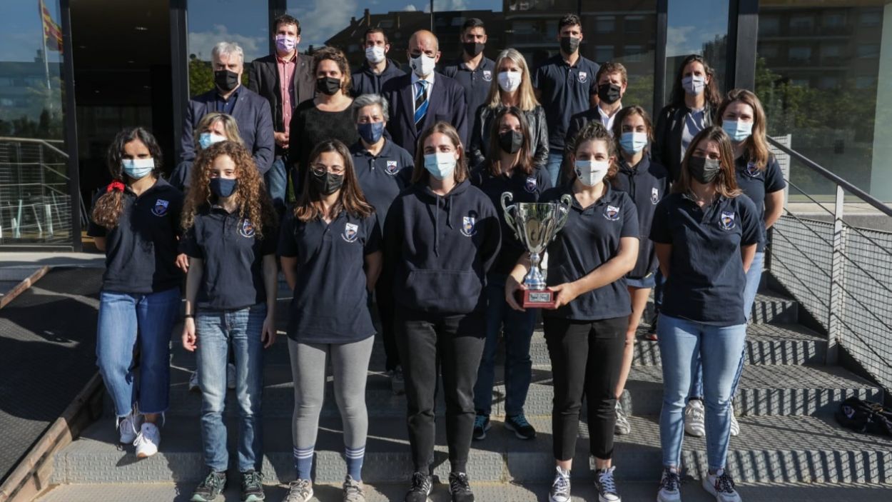Sant Cugat celebra l'ascens del Rugby Sant Cugat femení a Lliga Iberdrola