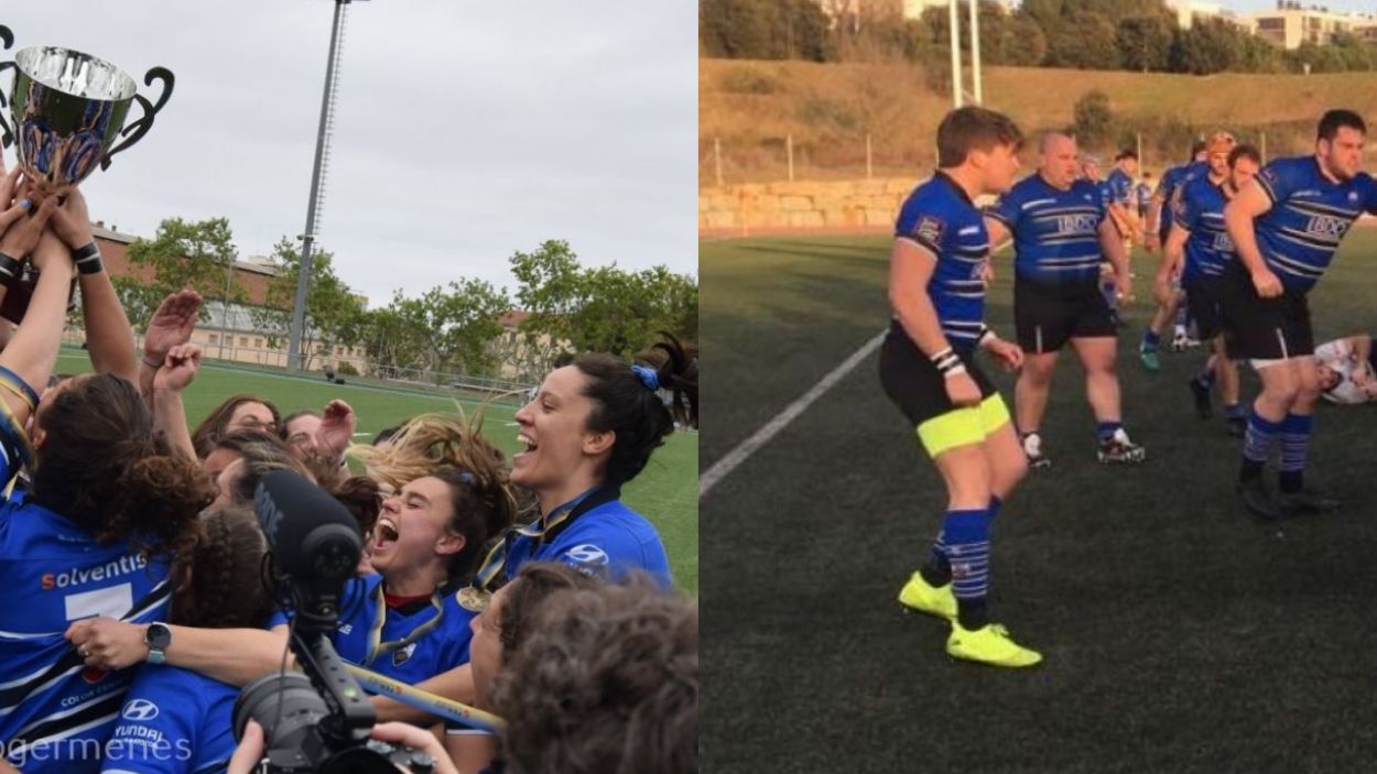 El Rugby Sant Cugat masculí i femení opten a guanyar la Copa Catalana