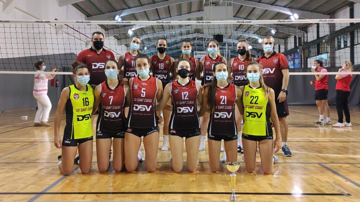 El juvenil del DSV- Volei Sant Cugat, campió de Catalunya