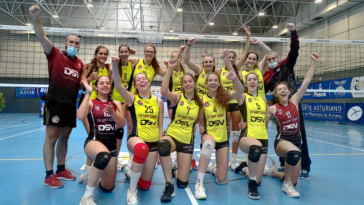 El cadet del DSV- Volei Sant Cugat, campió d'Espanya