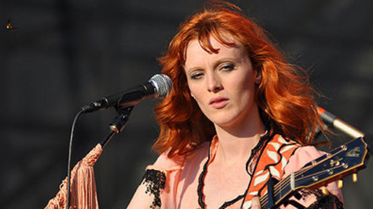 La cantant i model Karen Elson, al 'Cinema a la Xarxa'