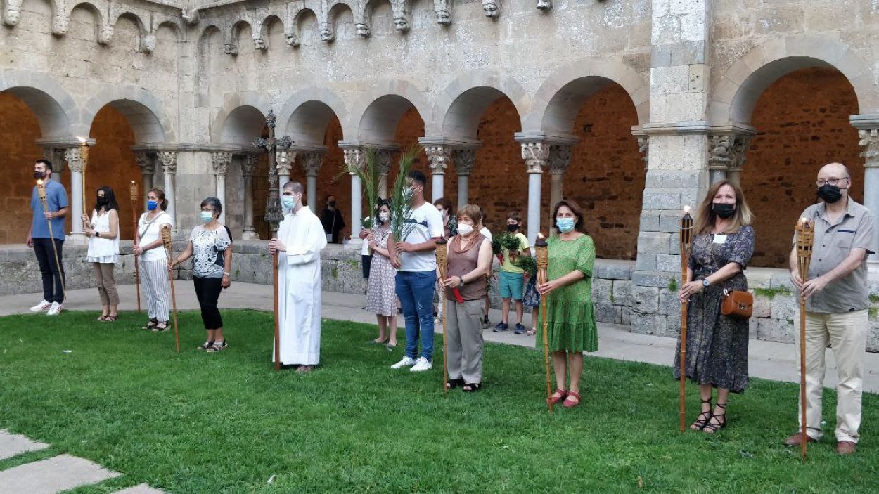L'ofrena al màrtir posa punt final a la celebració de la Diada de Sant Cugat