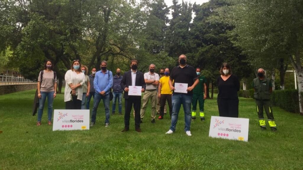 Alt: Sant Cugat revalida les quatre Flors d'Honor per tercer any consecutiu