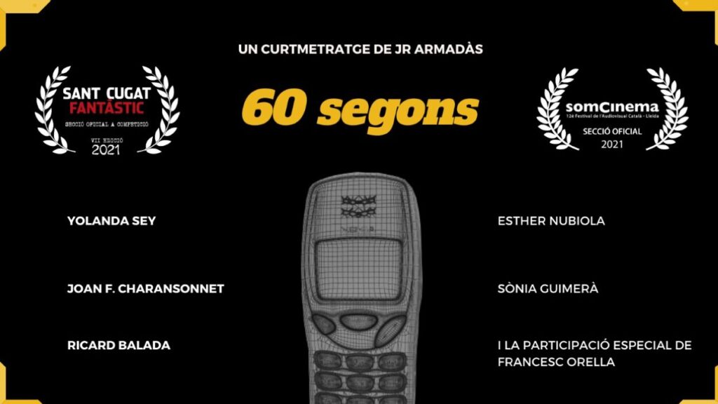Alt: Joan Ramon Armadàs estrena '60 segons', el seu primer curt dirigit en solitari
