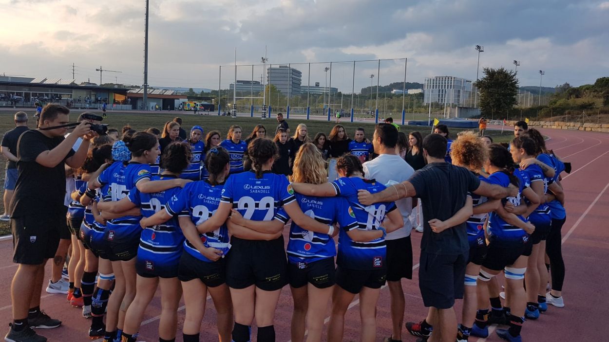 L'equip femení del Rugby Sant Cugat suma un punt històric a la Lliga Iberdrola