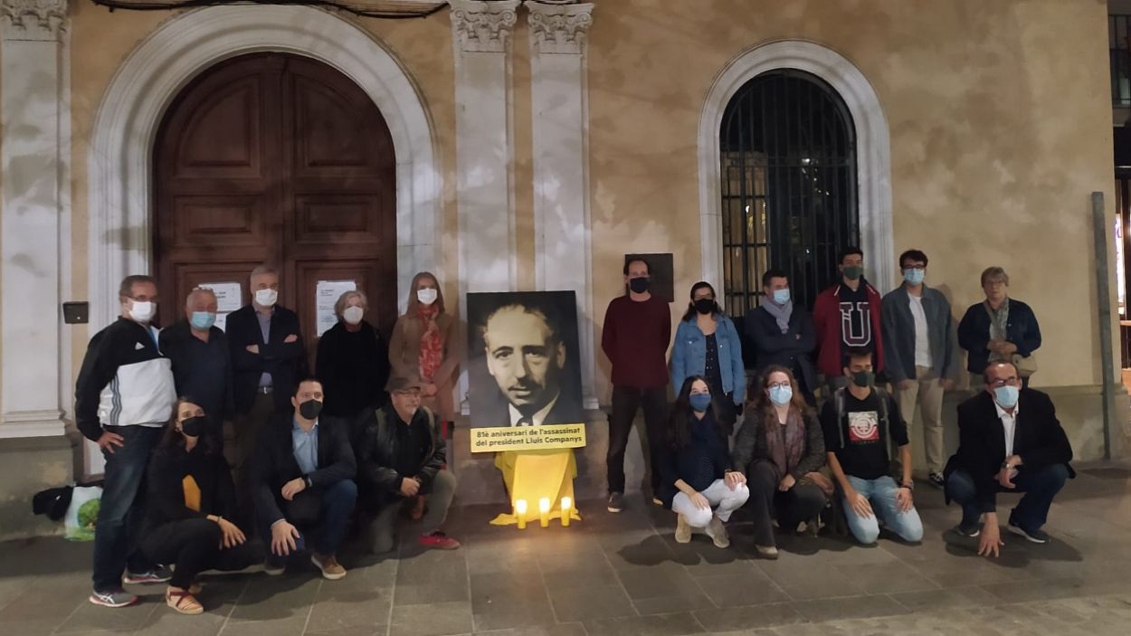 ERC commemora el 81è aniversari de l'assassinat de Lluís Companys