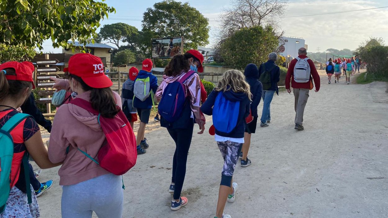 Els marxaires s'endinsen a Collserola