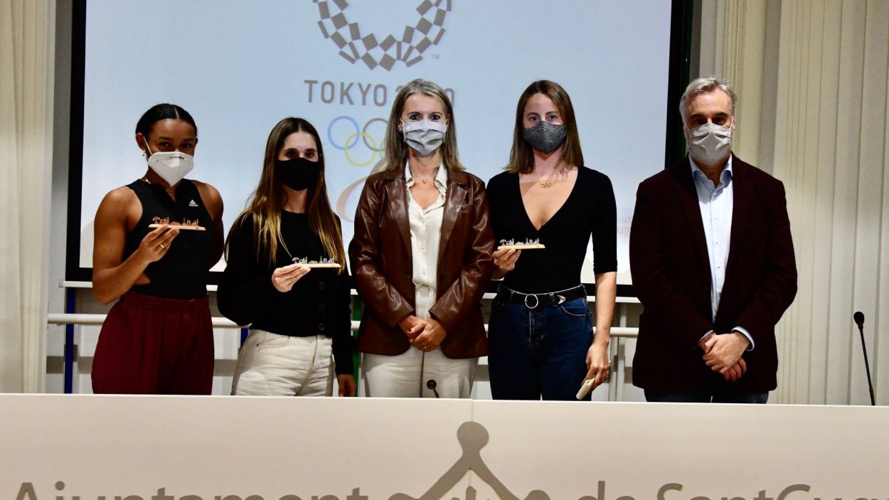 Sant Cugat rep els esportistes que han participat en els Jocs Olímpics de Tòquio