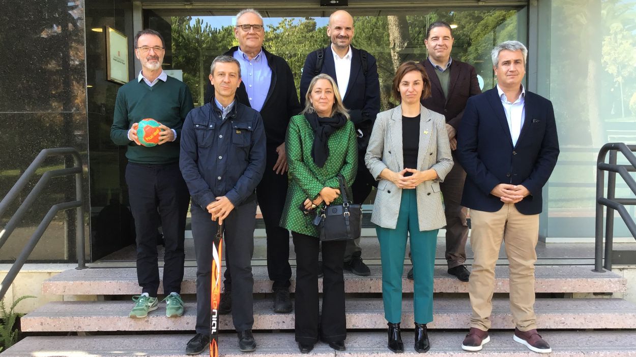 Presa de contacte entre SantCugatCreix i la secretària general de l'Esport de la Generalitat