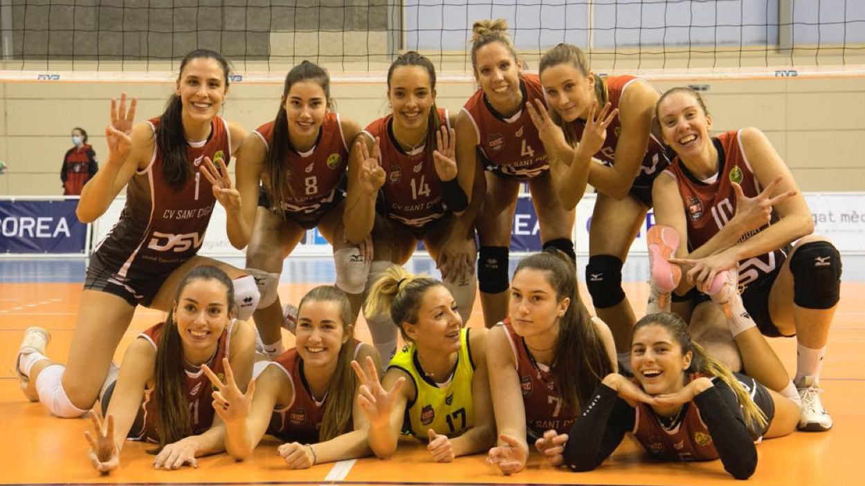 El DSV- Volei Sant Cugat remunta davant el Menorca i segueix líder