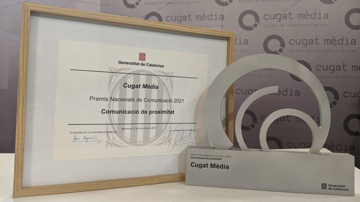 Sant Cugat segueix felicitant Cugat Mèdia pel Premi Nacional de Comunicació de Proximitat
