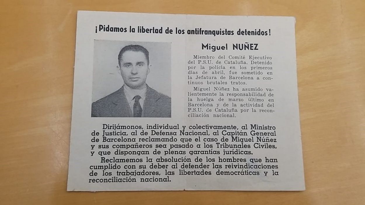 El llegat de Miguel Núñez González, figura clau de la lluita antifranquista des del PSUC, ingressa a l'Arxiu Nacional