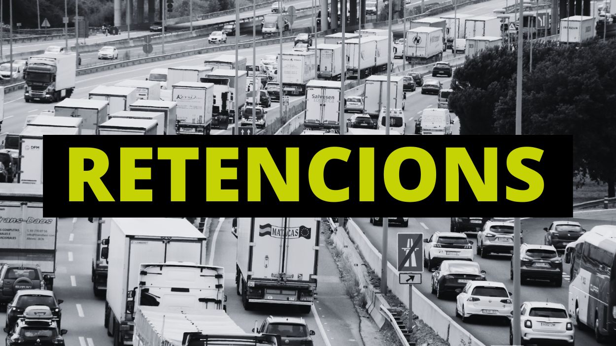 Matí de retencions a la C-16 per un accident a Rubí