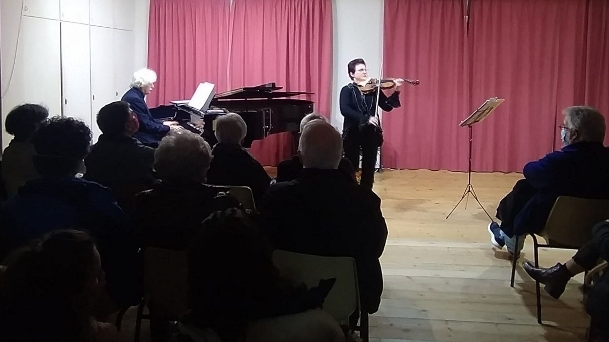 Ala Voronkova i Guerassim Voronkov ofereixen un concert de violí i piano a Fusió