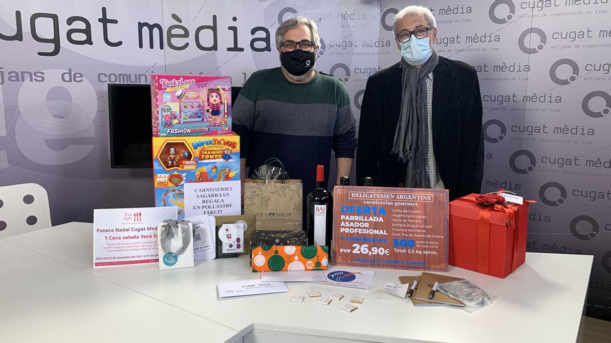 El guanyador de la panera de Cugat Mèdia recull el premi valorat en més de 700 euros