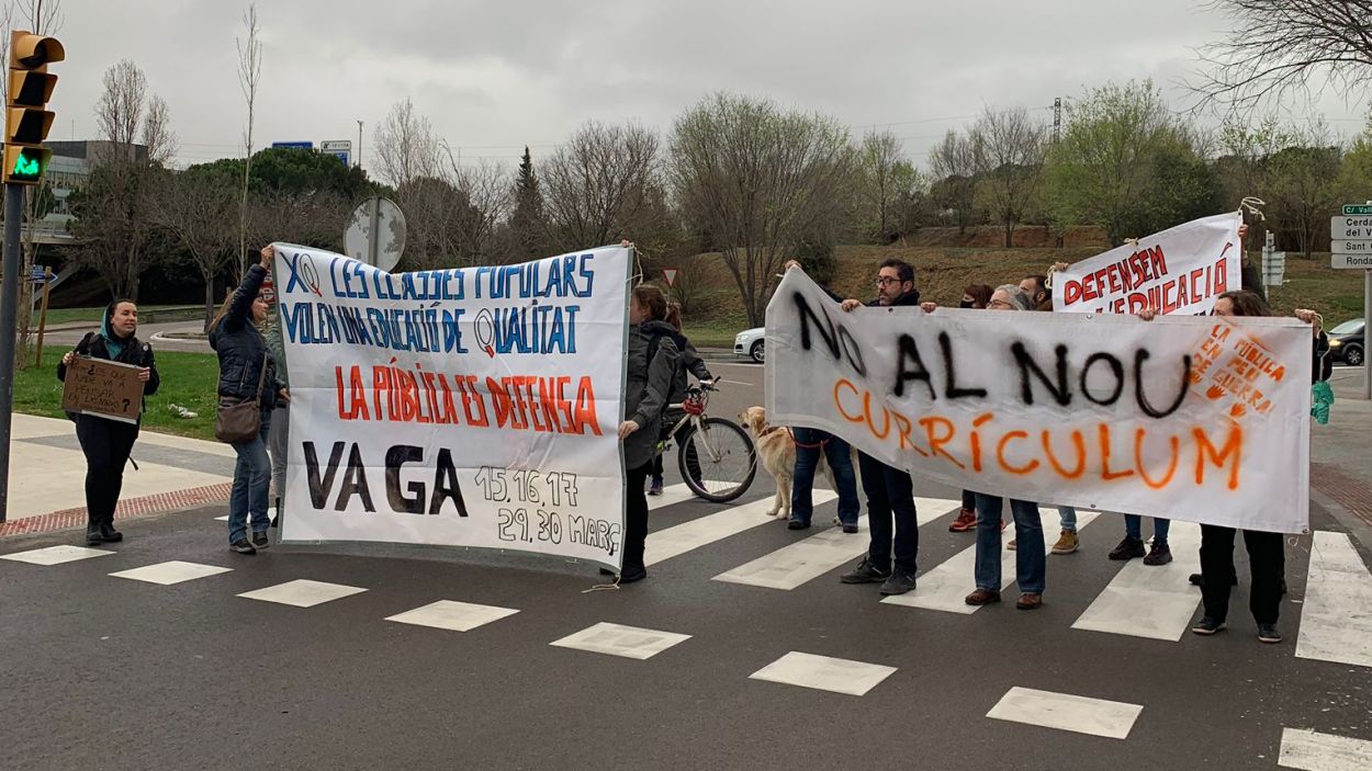 La vaga d'educació es fa notar a Sant Cugat