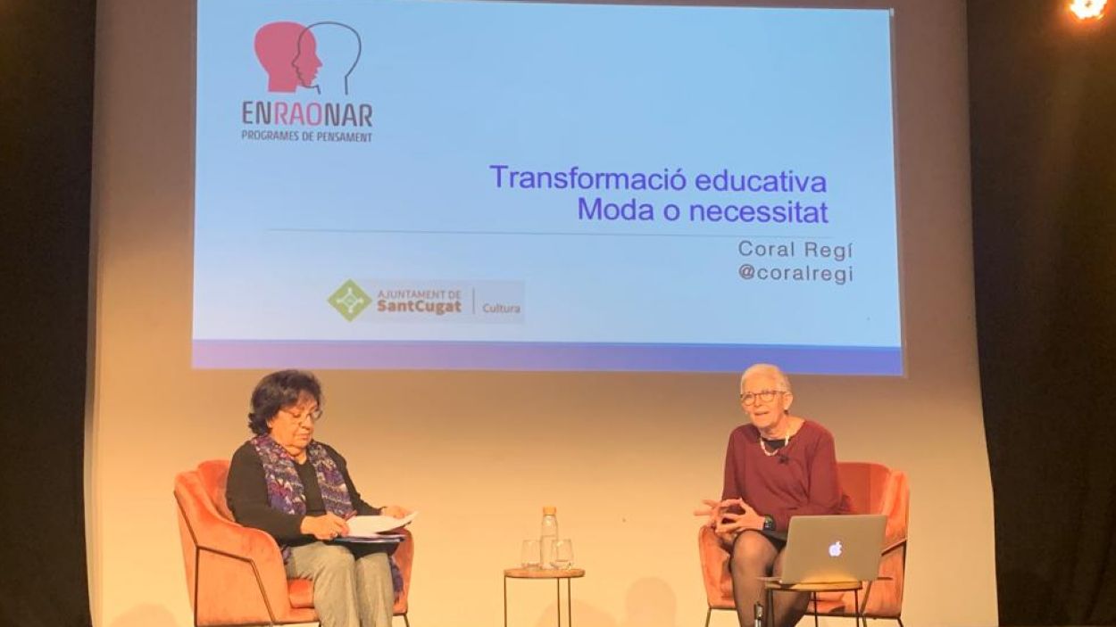 Mira aquí la xerrada 'Transformació educativa, moda o necessitat', del cicle 'Enraonar'