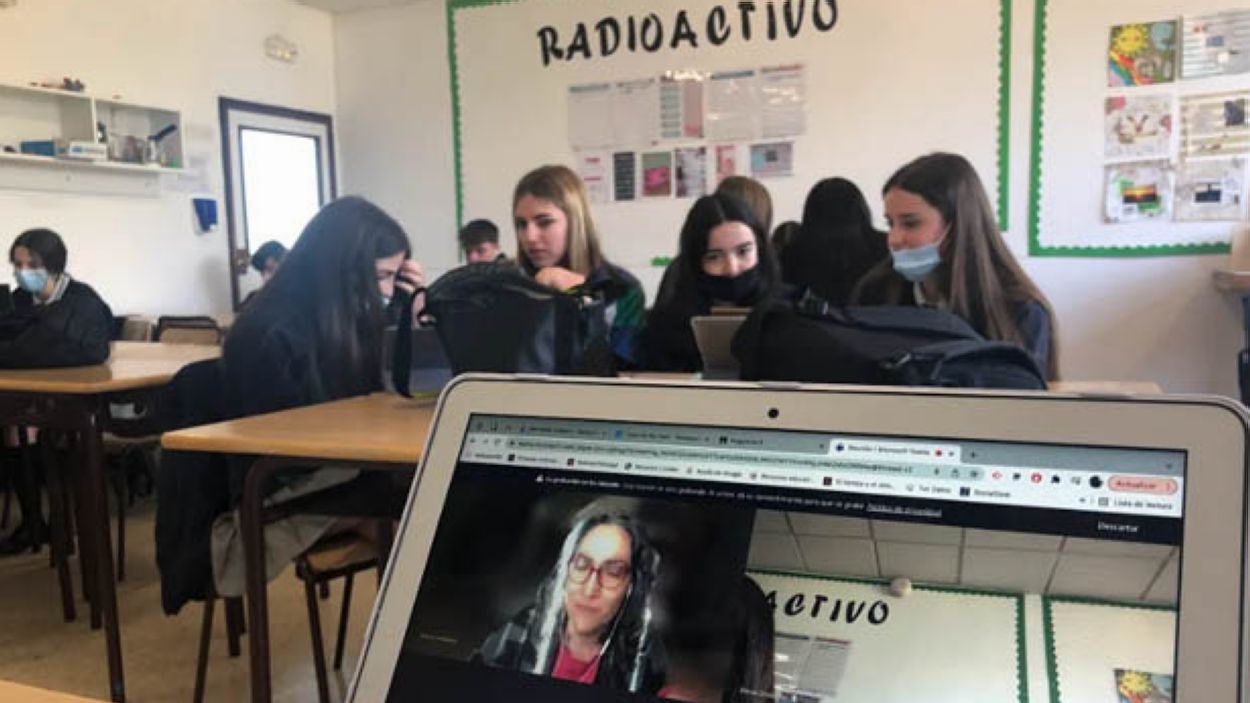Alumnes del col·legi Pureza de María expliquen l'actualitat del centre