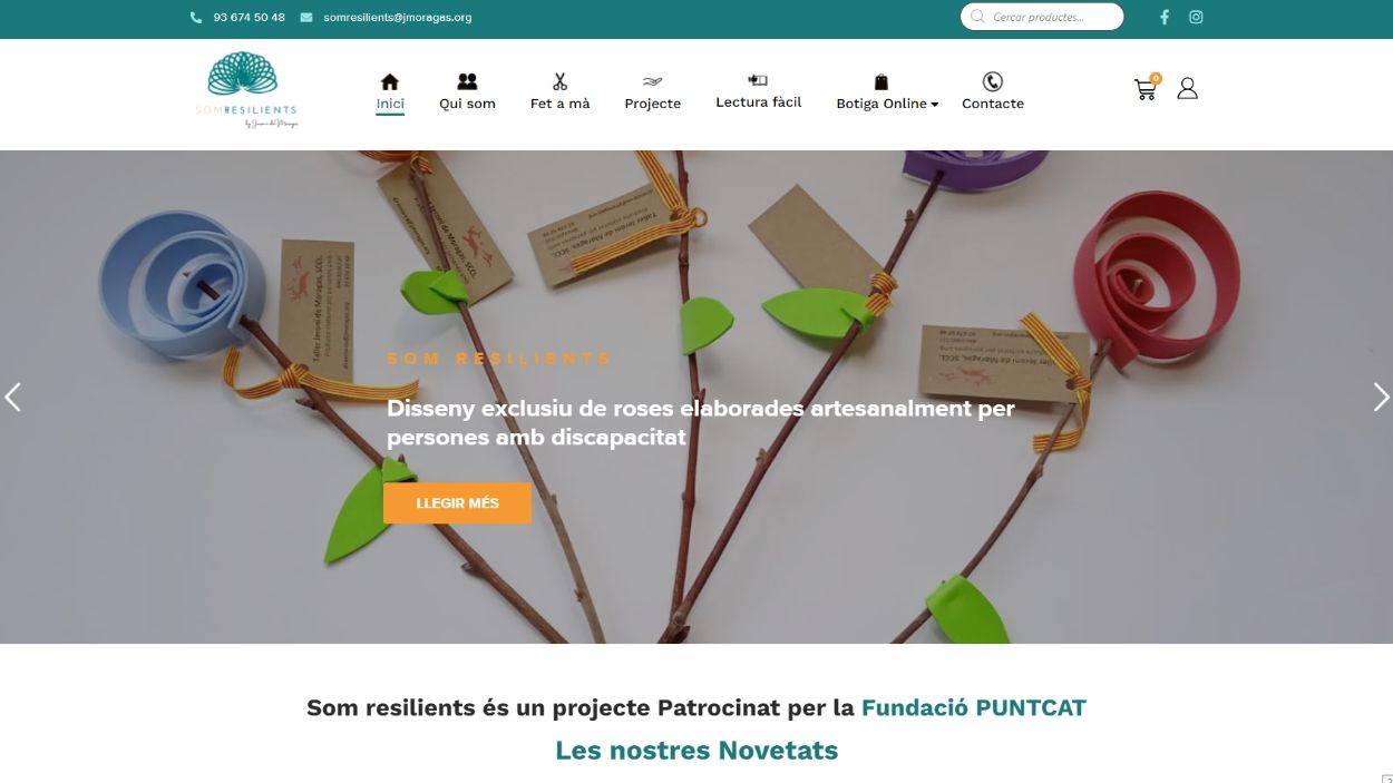 Som Resilients, la botiga en línia dels productes del centre especial de treball del Taller Jeroni de Moragas