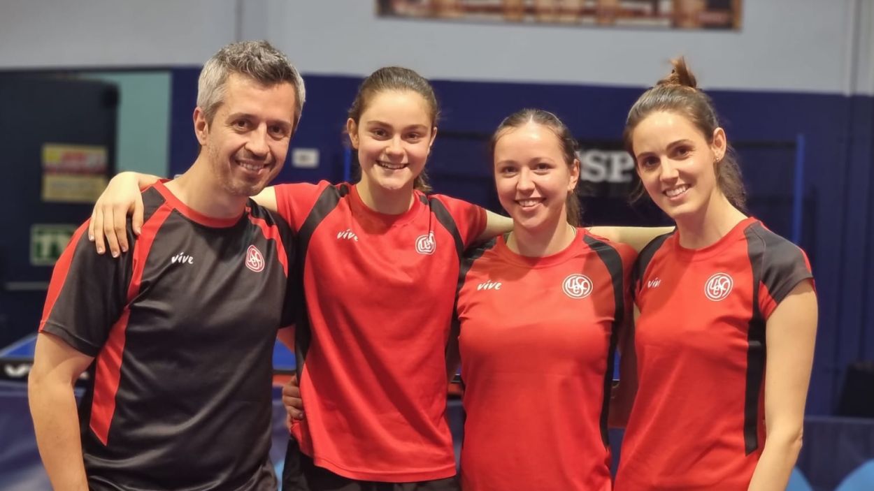 El femení de la UESC de tenis taula, a un pas de la Superdivisió, màxima categoria estatal