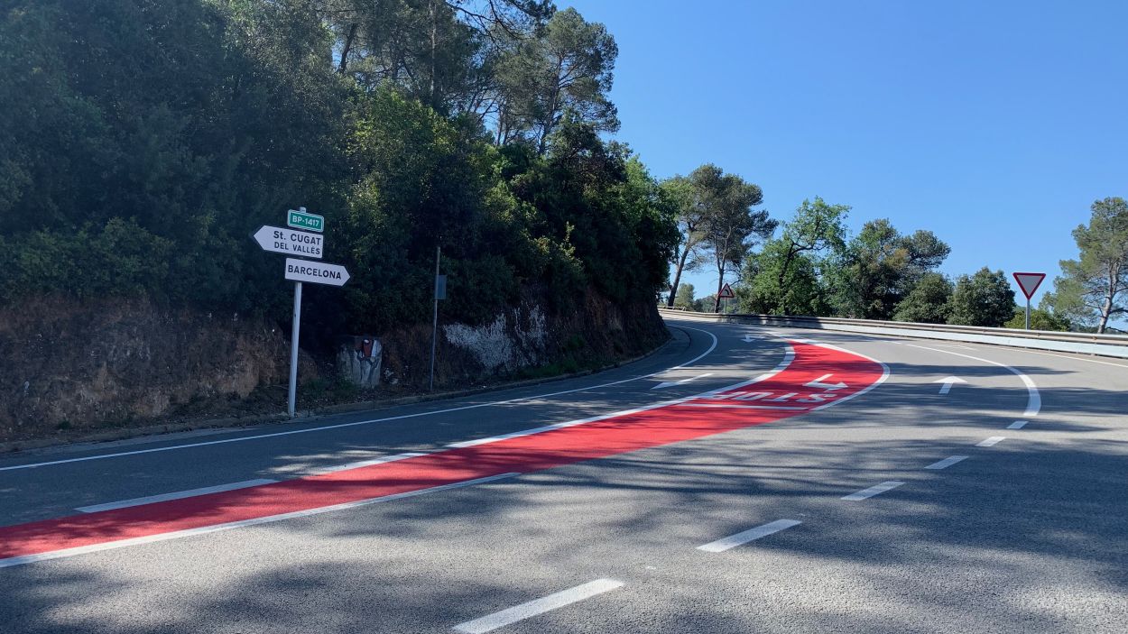 Dos motoristes ferits en un accident a la Rabassada