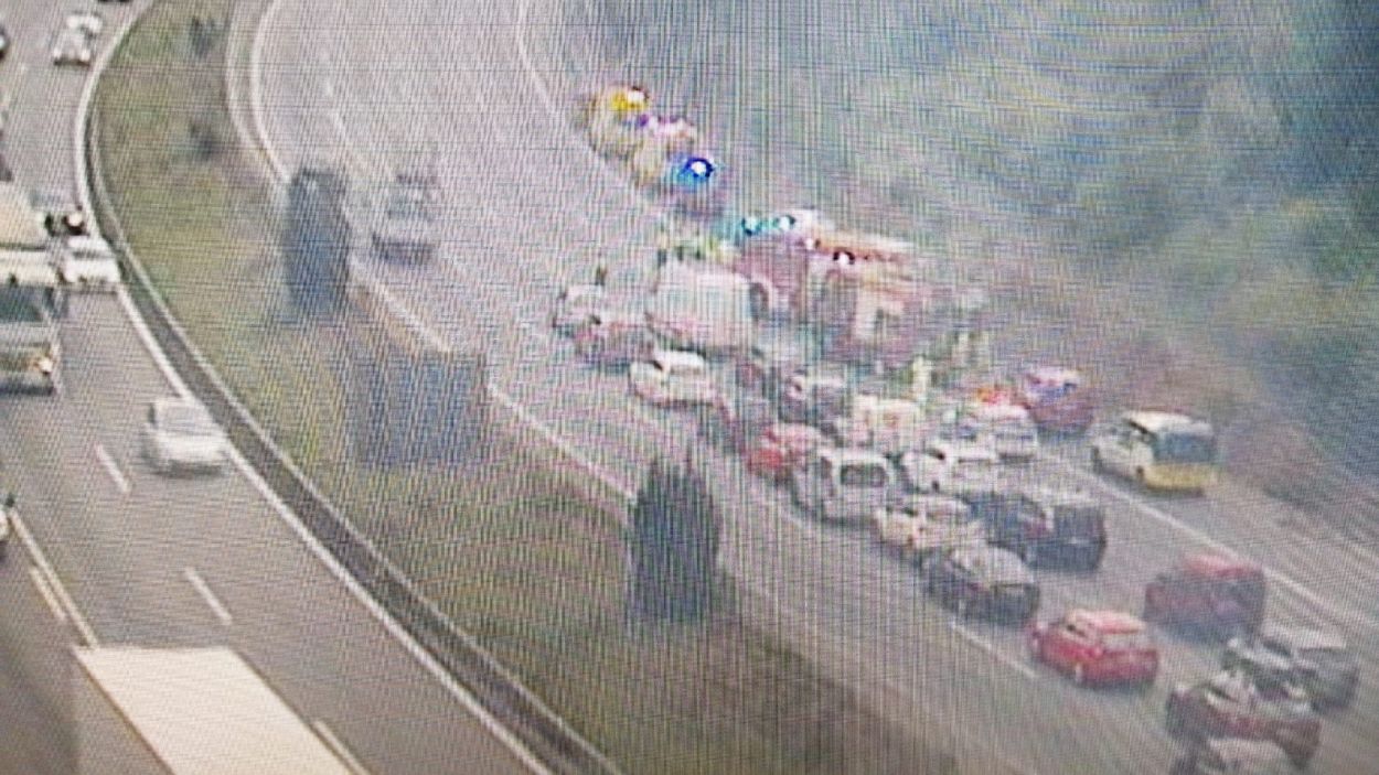 Retencions a l'AP-7 a Sant Cugat en sentit Tarragona per un accident