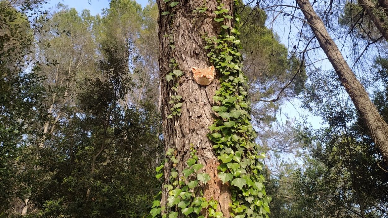 Els animals de Volpelleres tenen les seves rèpliques de fang penjades dels arbres
