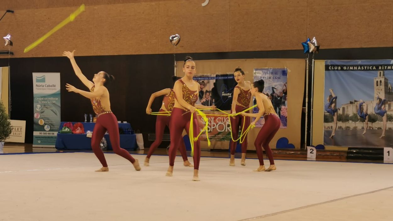 El Club Gimnàstica Sant Cugat exhibeix talent al trofeu de final de temporada